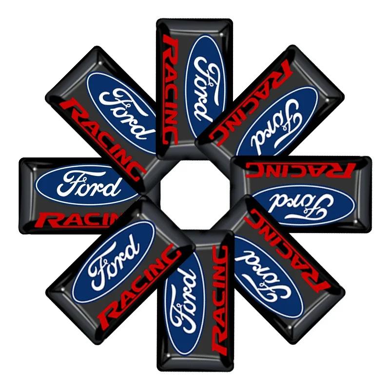 

Car Sticker 2026 Hot For Ford New 10pcs Car Decoration Multi-function Button Logo Pattern Sticker For Ford Fiesta EcoSport ESCOR