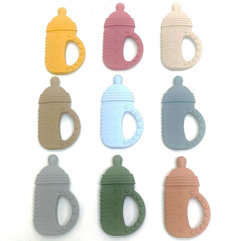 Non-Toxic Baby Teething Stick Silicone Teethers Toys Bottle Teethers Baby Teethers Biteable Toys