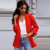 Fall Winter Women's Long Sleeve Blazer, Imported New Style OL Business Casual Jacket Coat