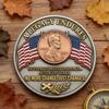 1/2/3/4/5Pcs The Last Cent Collectible Coin American Flag Eagle Final Cent Souvenir Coin Memorial Token History Buffs Collectors Enthusiasts Keepsake