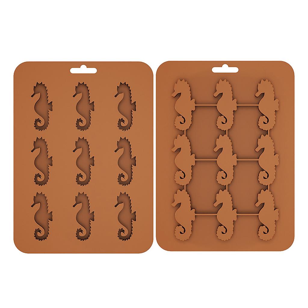 Animals Ice- Mold - Ocean Animals Turtle,Dolphins,Penguins,Silicone Mold For Baking Muffin Cake, Chocolate,Candy, Soap