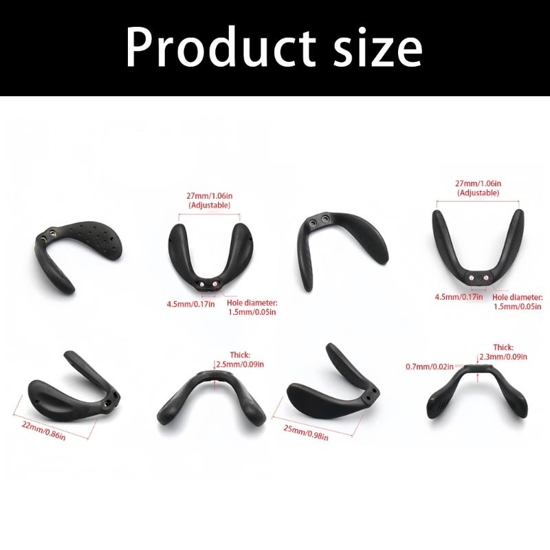 Pack of 5 Secure Fit Nose Pads for Cycling Sunglasses Nonslip Design and Long Lasting Materials for Rough Terrains