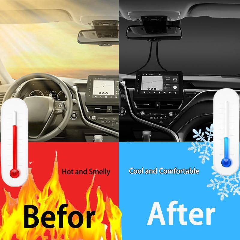 S60 S90  Windshield Sun Shade For S60 S90 2018      2024 2025 Front Window Sunshade Sun Visor 240T Shade Blocks UV Rays Car Accessories