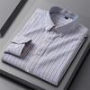 100% Cotton Men Long Sleeve Shirt for Oxford Shirt Men Plaid Striped Work Casual Shirts Male Regular-Fit Social Shirt