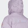 adidas Logo Print Reißverschlusskragen Baumwolljacke Damenjacke Lila HI6078