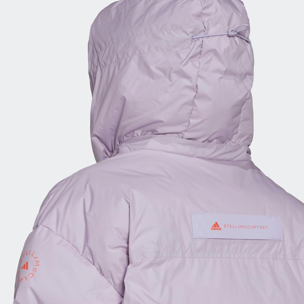 adidas Logo Print Reißverschlusskragen Baumwolljacke Damenjacke Lila HI6078