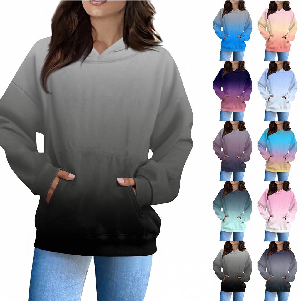 Women's Fashion Daily  Casual V-Neck Long Sleeve Printed Top