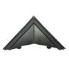 Replacement Matte Black Corner Plates for Fiat Abarth 500/500C (Model 312) Cinquecento A-pillars (Left and Right Set) - Universal, Aftermarket