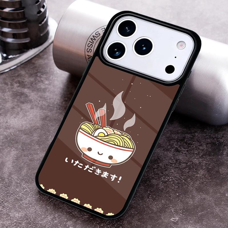Japanese Food Ramen Phone Case for iPhone 17 16 15 Pro Max Air 14 13 12 11 Plus Shockproof Cover