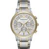 Renato Silver Bicolor Metal Men's Quartz Chronograph Watch AR11076
