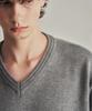 ROTEMBER Washable Soft Pintuck V-Neck Crop Knit [2 Colors]