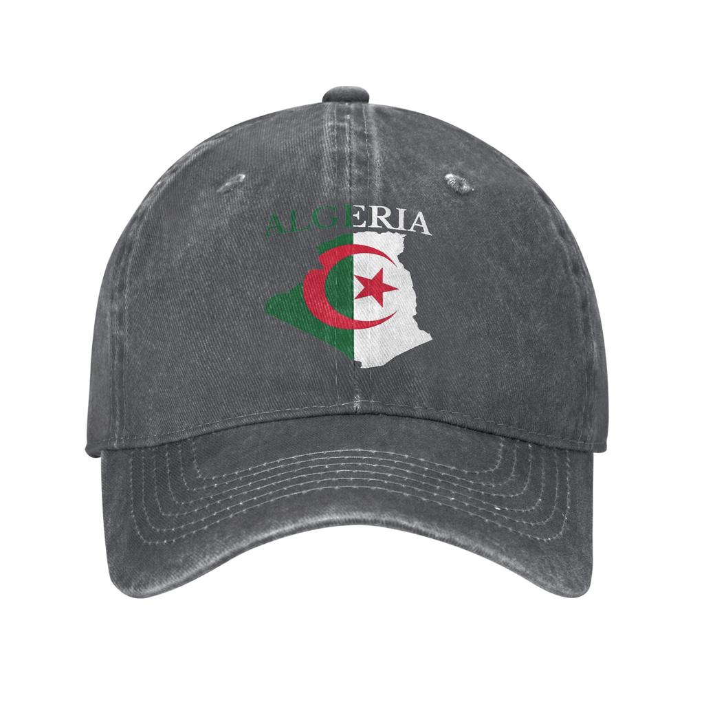 Baseball Cap Flag of Algeria  Summer Vintage Hip Hop Hats  Unisex Men Print Hunting Camping Sunscreen Snapback Cap