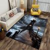 Moonlit Lighthouse Seascape Suitable As a Non-slip Mat for the Living Room or Bedroom Sofa