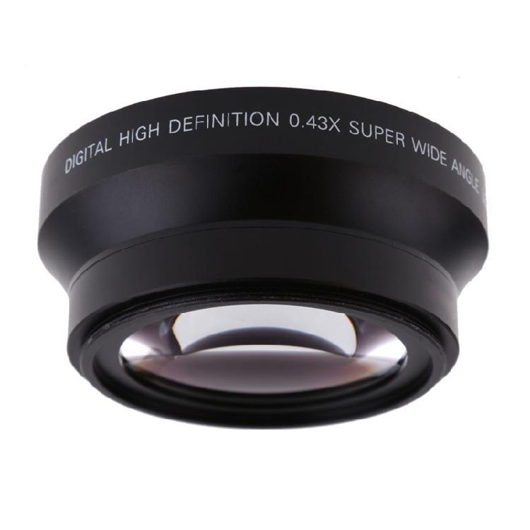 72mm 2.2X Teleconverter Lens/0.43X Wide Angle Lens Kit for Close-up Shooting