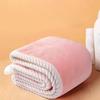 Hair Drying Towels with Button, Super Absorbent Double-Layer Coral Fleece Hair Towel, Quick Drying Travel Bathing Hair Wrap