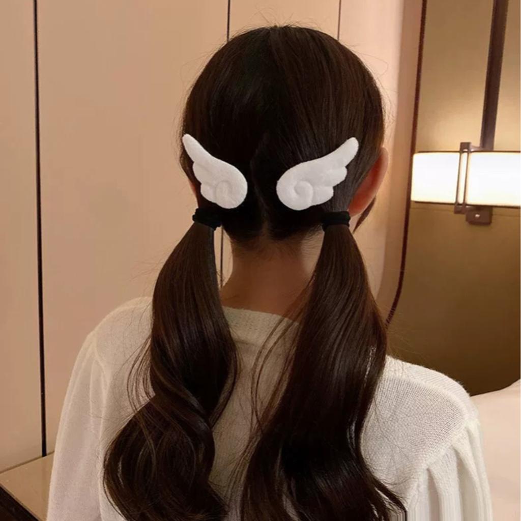 2 Stück/20 Stück 5cm Engelsflügel Super Süße Engelsflügel Plüsch Haarnadel Mädchen Haarspange Accessoires Haarspangen Haargreifer Kopfschmuck