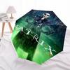 1pc Matrix Revolutions: Neo's Vision Umbrella with Plastic Handle,Suitable for All Seasons Travel Outdoor Multi-functional UmbrellaDCS018