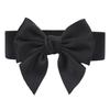 Vintage Bow Knot Elastic Waist Belt for Dress Women Elegant Stretchy Wide Waistband Cinch Belt