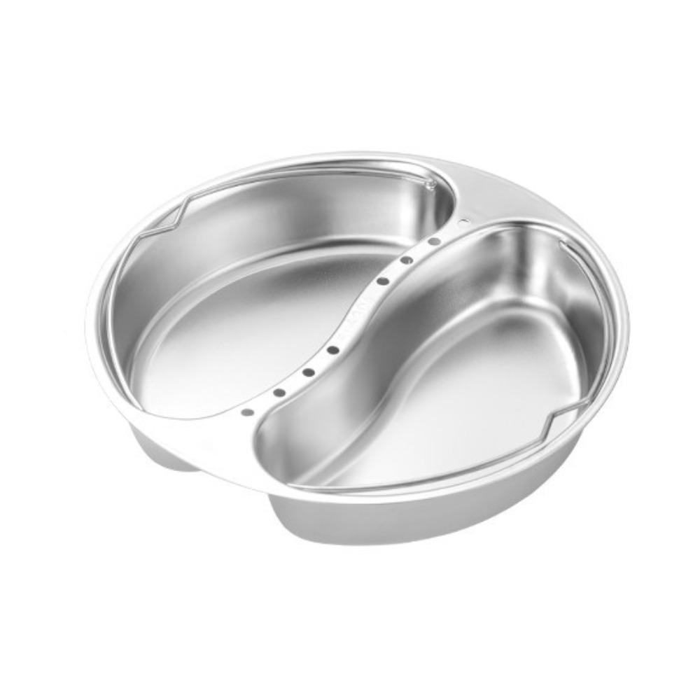 

Efficient 304 Stainless Steel Steaming Basket Anti-Scald Kitchen Steamer Holder Home 2 Grids