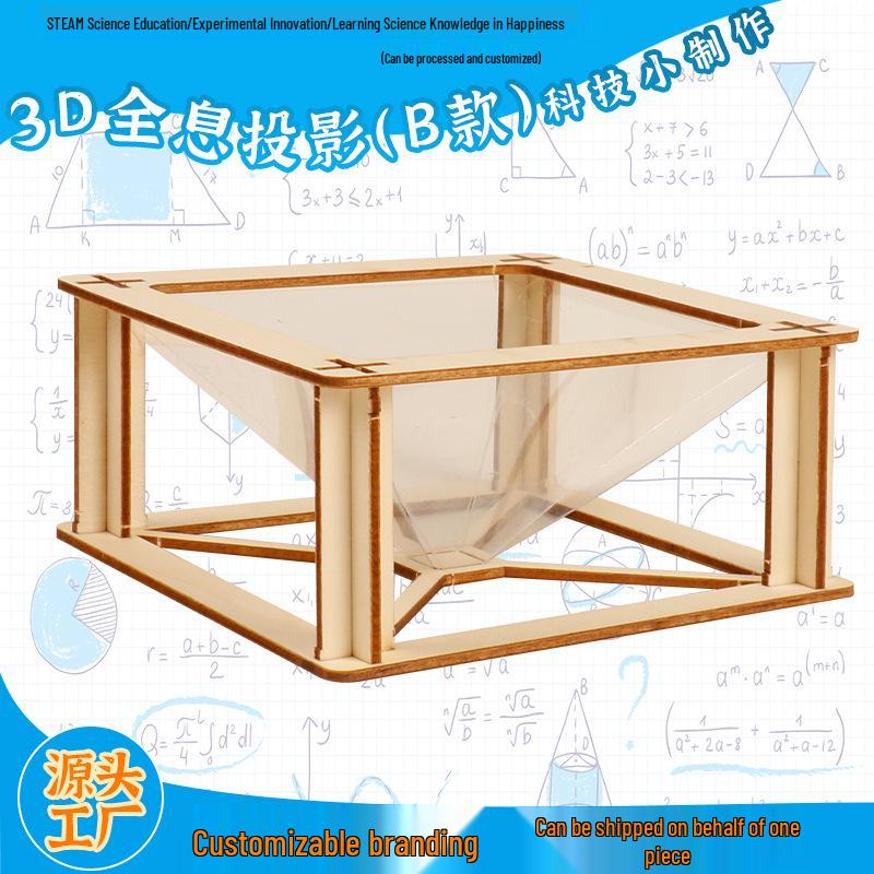 Holographisches Projektor-Set für Kinder - DIY 3D Virtueller Stereoskopischer Spaß für Grundschüler