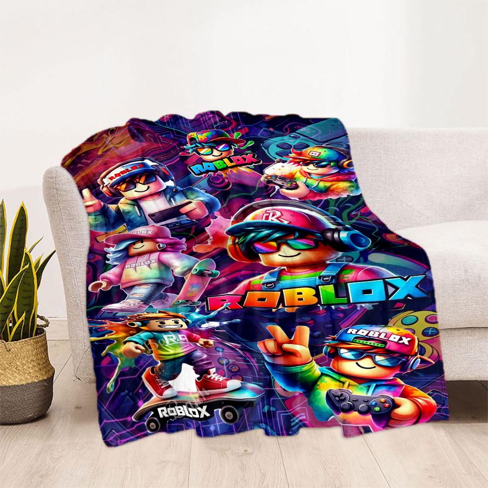 Roblox 270 Blanket Soft & Cozy Great for Seaside Picnics Couch All-Season Use Warmthful Decor Ideal Gift For Birthday Valentine'S Day