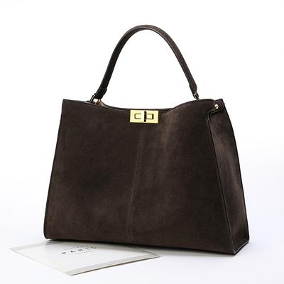 Cross Border Vysoce kvalitní kabelka z matné hovězí kůže Kožená taška na dojíždění Velkokapacitní Tote Dámská Casual Kitten Bag Bats