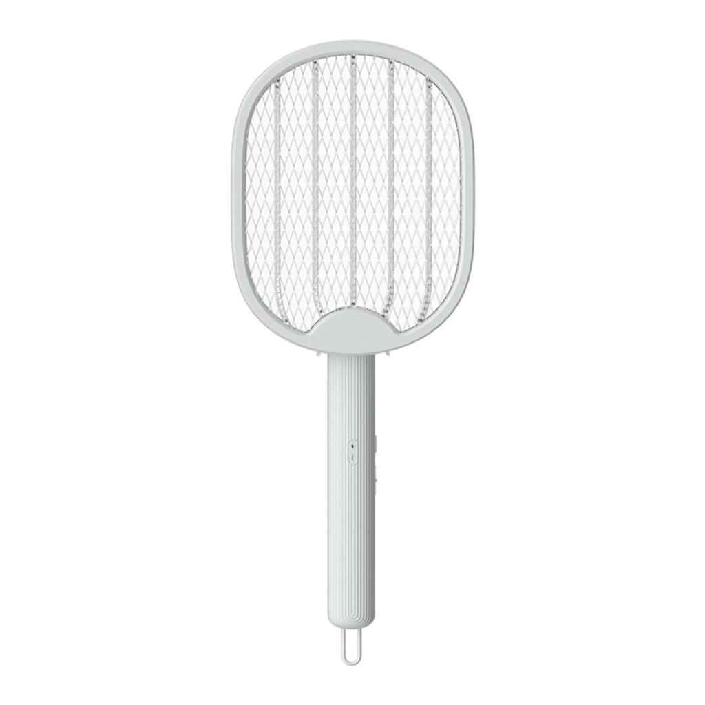 Elektrischer Fliegenklatschenschläger, 2 in 1 Elektrischer Insektenvernichter für Innenräume, USB-wiederaufladbarer Mückenvernichter, Fliegenklatsche für Innenräume