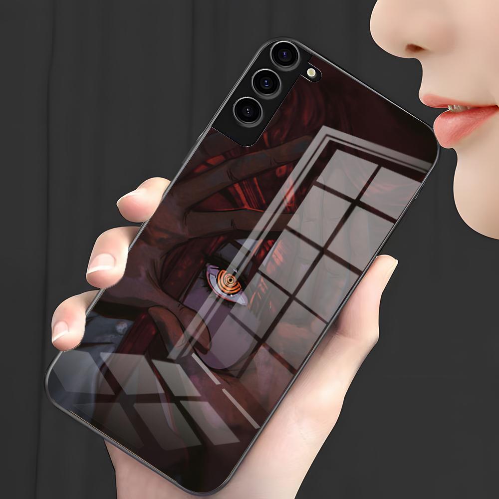 Anime Chainsaw Man M-Makima Phone Case For Samsung A25 A13 A33 5G A54 A36 A35 A56 A52 A14 Shockproof Glass Cover