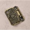 Wooden Box Buckle Pad Chest Lock Zincs Alloy Padlocks Latches Hasp Buckle Luggage Hardware Locking Mechanism Enduring