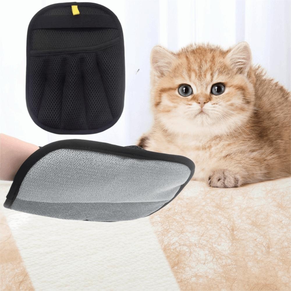 2Pcs Two-way Hair Removal Pet Hair Removal Gloves Large Size Five-finger Design Pet Hair Eliminator Mitts Non-slip