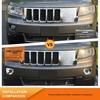 Chrome Left+Right Fog Light Lamp Cover Bezels Trim For 11-13 Jeep Grand Cherokee