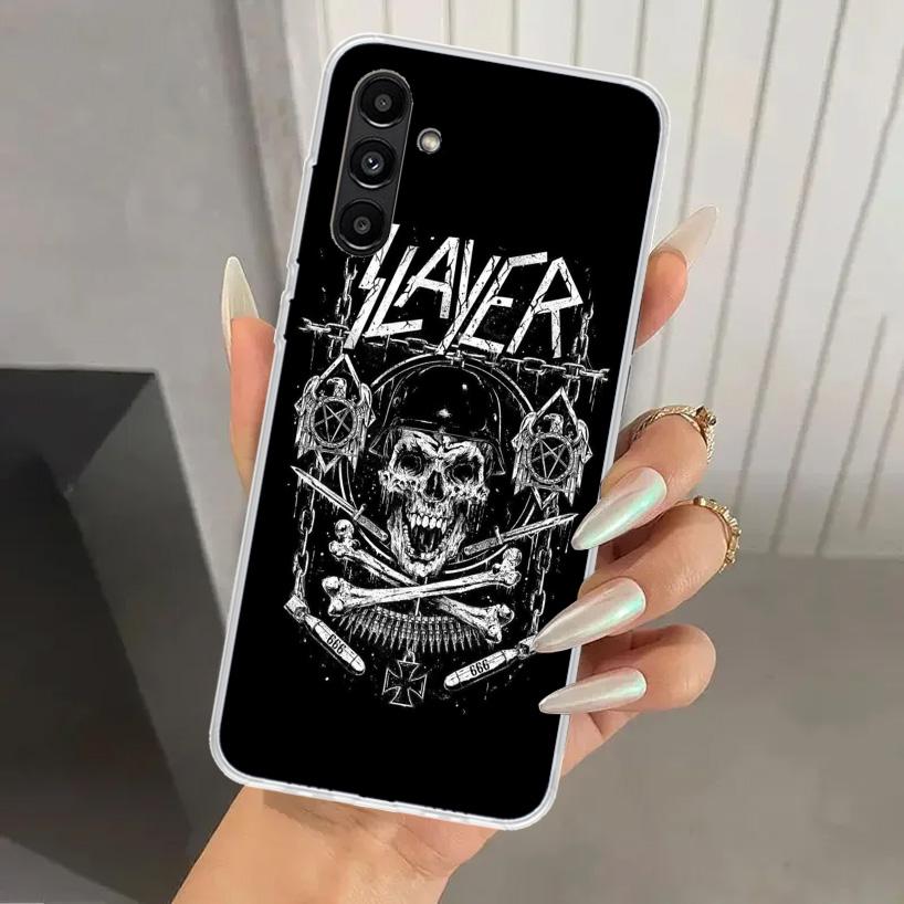 Slayer Heavy Metal Rock Band Phone Case for Samsung Galaxy A17 A16 A37 A26 A36 A57 A56 A15 A25 A35 A55 A14 A24 A34 A54 A13 A23 A