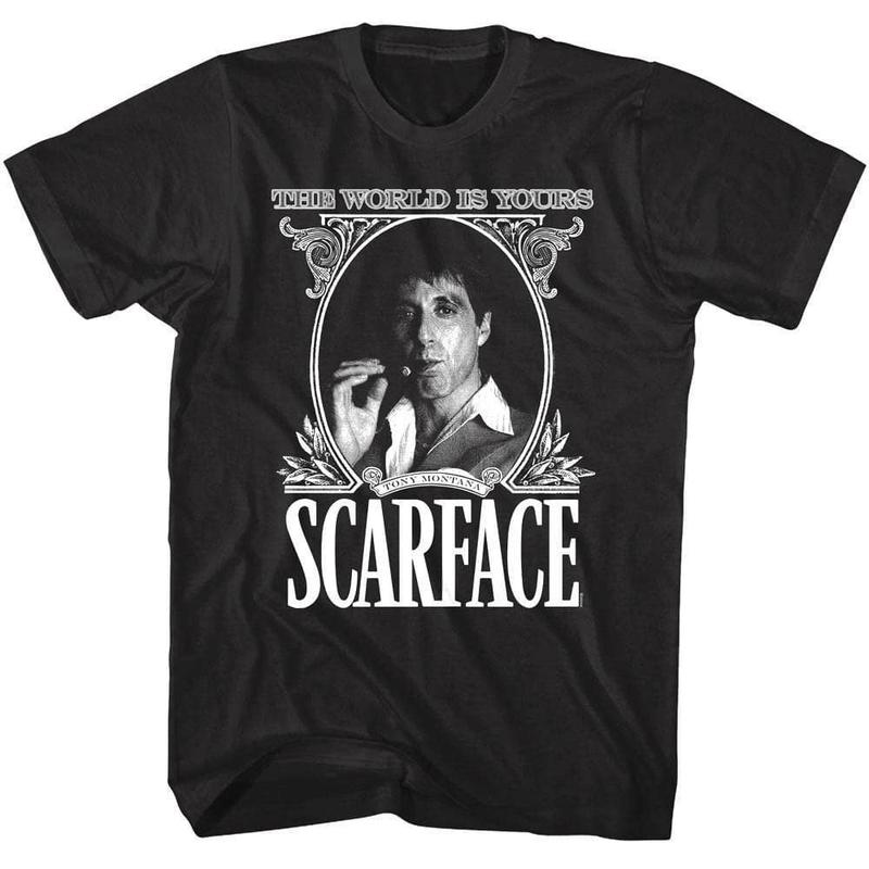 Scarface Tony Montana Black Money Unisex T-Shirt S