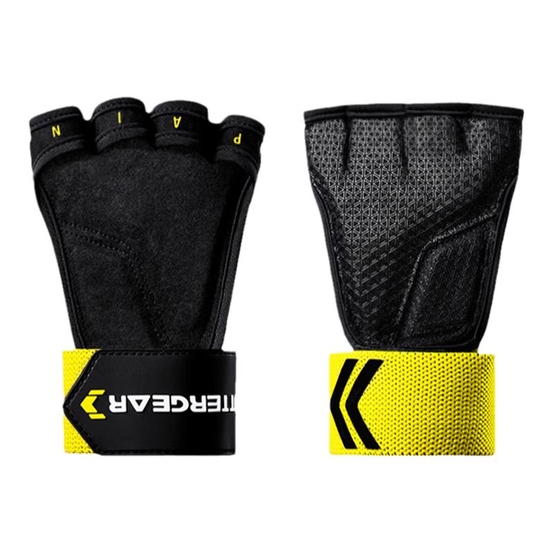 FITTERGEAR Half-Finger Fitness Gloves with Wrist Support XL