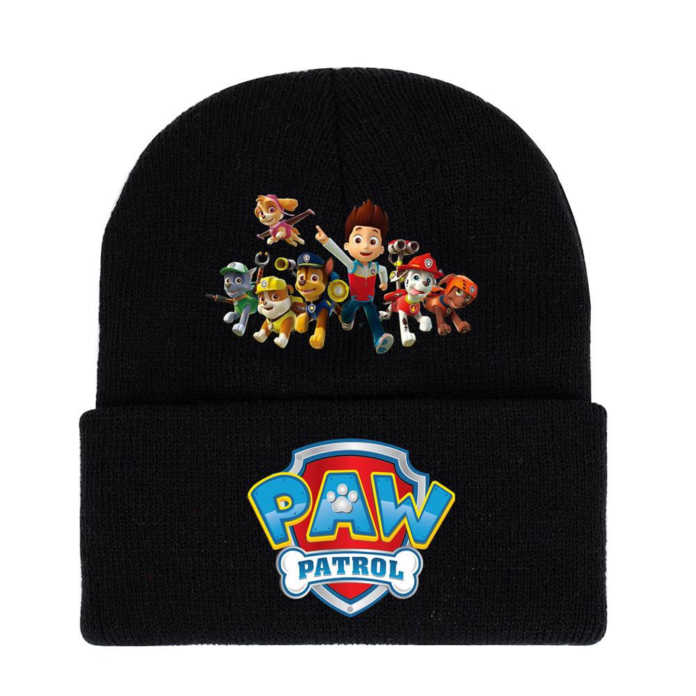 Paw Patrol Unisex Knitted Hat: 2024 Autumn/Winter Trendy Outdoor Warm Knit