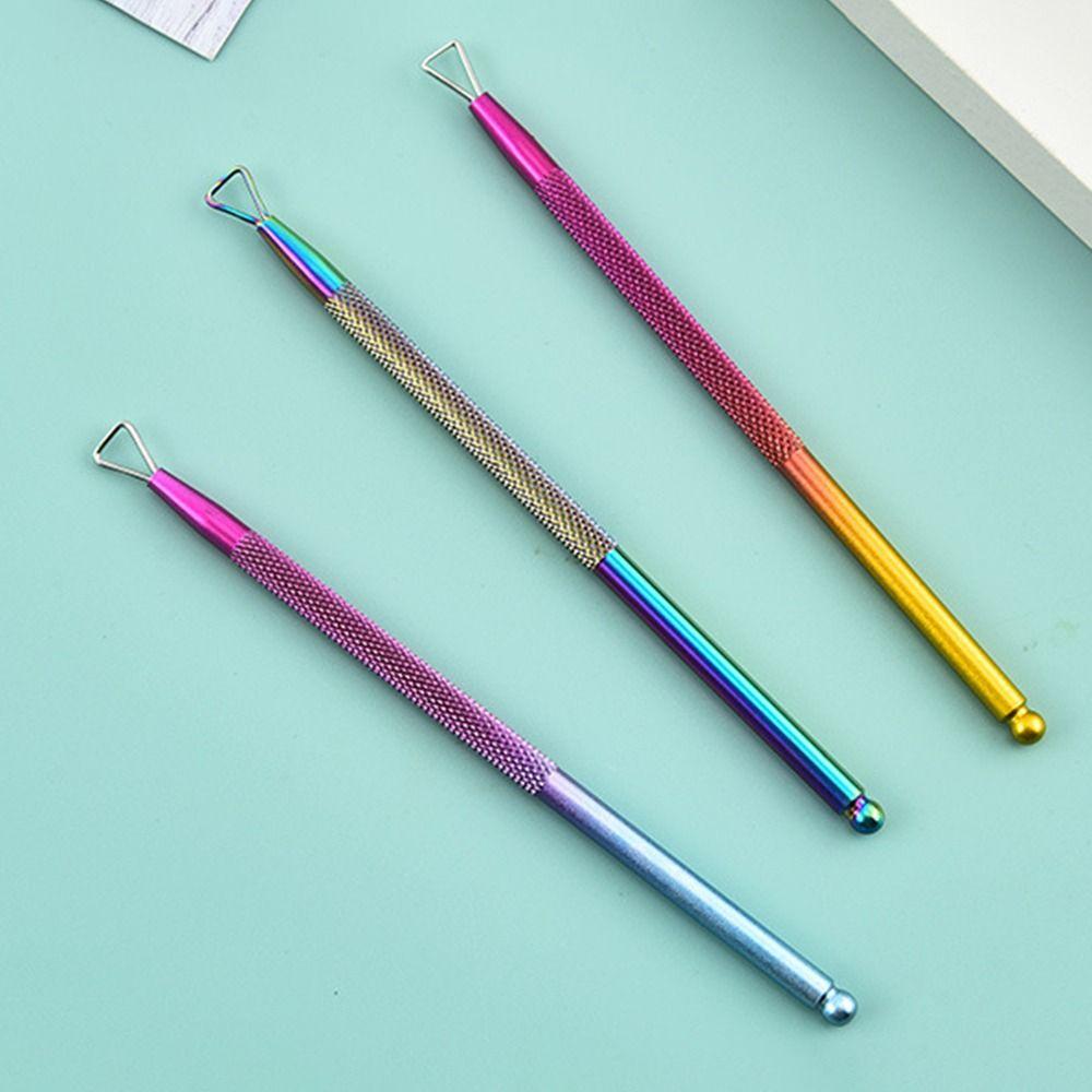 

Dead Skin Remover Steel Push Multifunction Nail Art Cleaner Care Tool Girl style 11