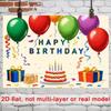 2D Kids Birthday Banner, Party Celebration & Live Background