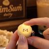 1/2Pcs Keychain Pendant, Silicone Stress Relief Toy with Bright Light, Cartoon Steamer Design Portable Vent Toy for Kids Adults