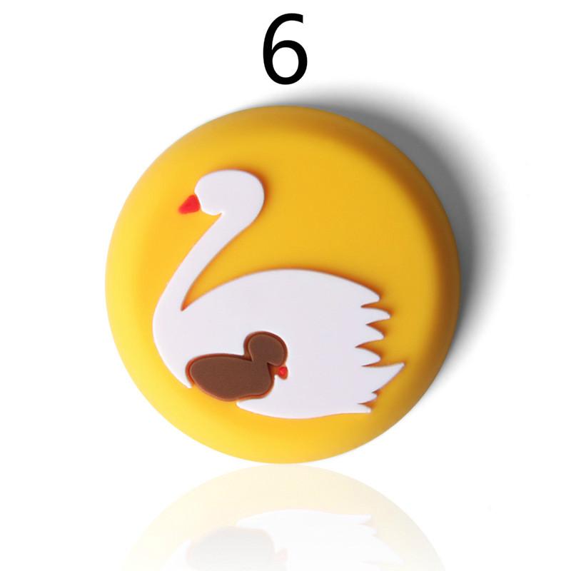 

6 комплектов мультяшной силиконовой дверной накладки для предотвращения столкновений, утолщенная стенка, защитная накладка для дверной ручки, угловая дверь стола, задняя амортизация, бесшумная и противоударная 6