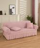 Sofa Cover with Stretch Ruffle Sofa Just put it Fitted Easy to Washable Arms, Cover, Scandinavian, on, Elastic, Cover, Stretchable, install, Washable,