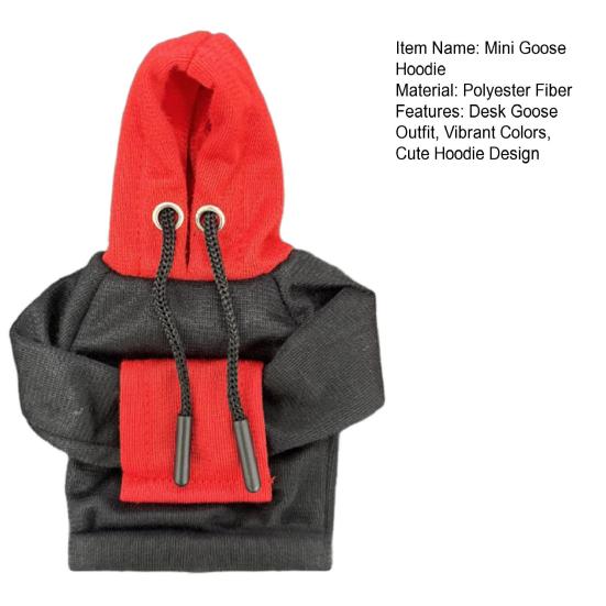Yousheng Mini-Gänse-Hoodie für 18 cm große Tischgansfigur, weiches Tischganskostüm, niedliche Haustierkleidung, lustiges Geschenk für Gänseliebhaber