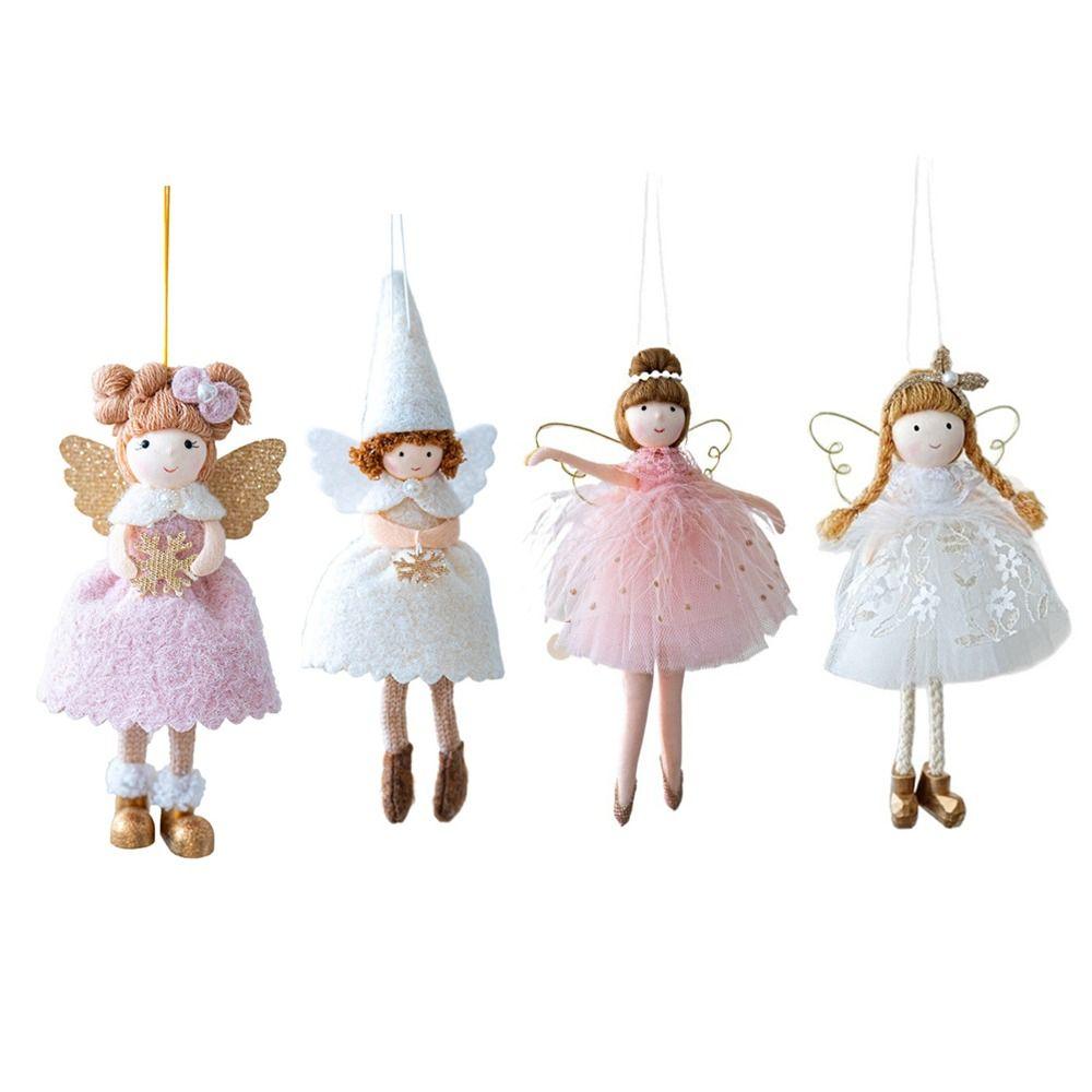 Cloth Christmas Angel Doll Drop Ornaments Angel Girl Toy Pendant Hanging Pendant Christmas Girl Pendant Festival Decor