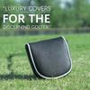 Mallet Putter Head Cover Black Style Magnetic Closure Compatible with LAB DF3 Putter Made of Premium PU Leather