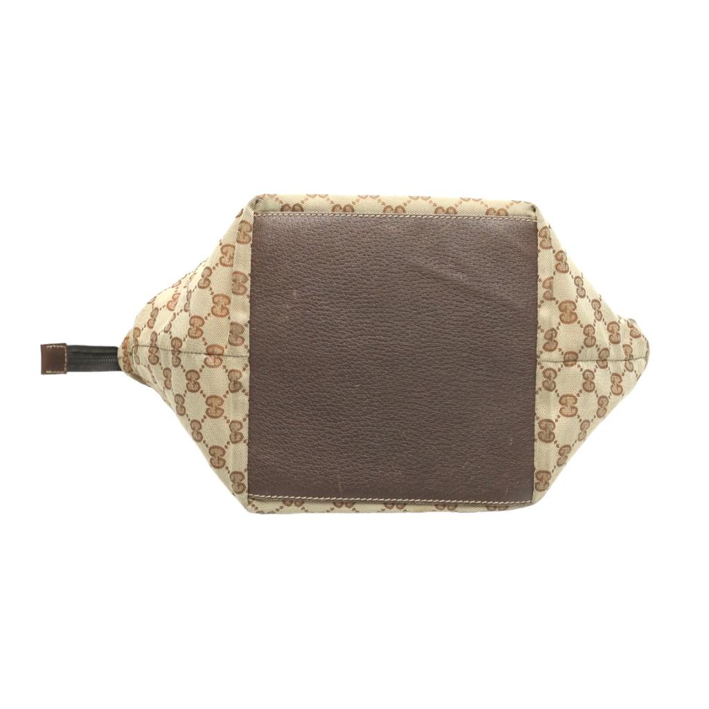 Gucci Sherry Line GG Canvas Handbag Tote Bag Beige Women 131228 Used