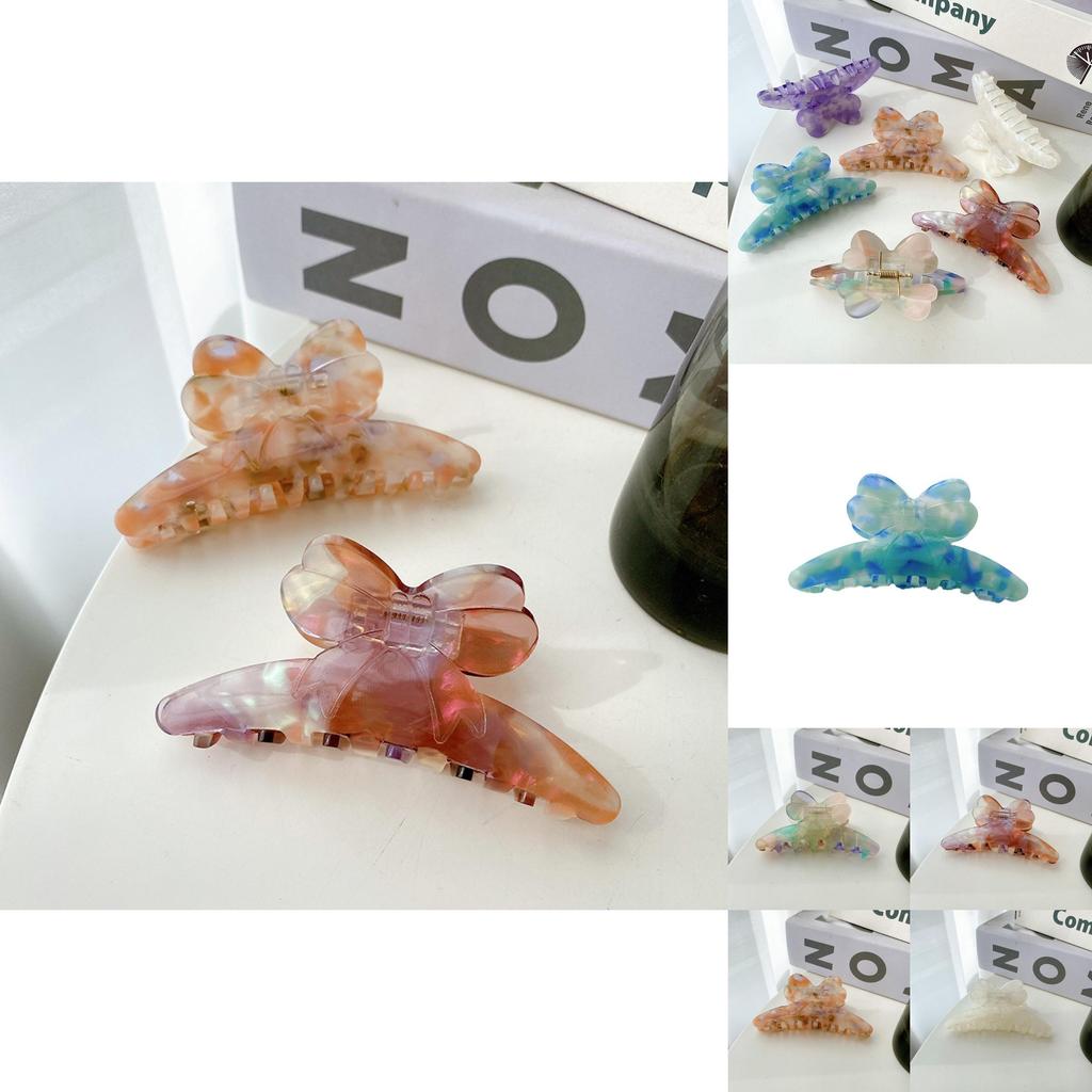 Elegant Retro Acetate Hair Claw In Stunning Multi-color For Womens Hair Accessories