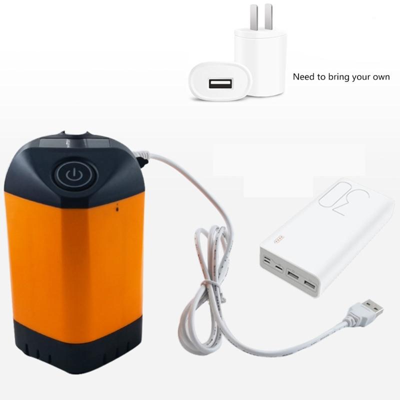 Outdoor Shower Head Sprayer Pump for Car Washing Camping Hiking Travel, USB Rechargeable Portable Camping Shower Pump