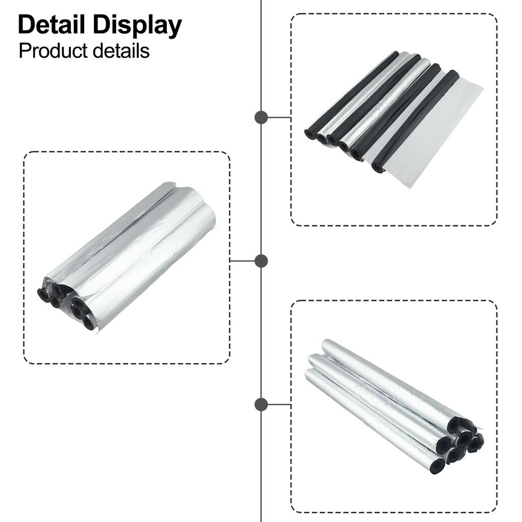 Foam Tube For Pipes Pipe Insulation Foam Dustproof Easy Installation Oil Resistant Tear Resistant Weatherproofing