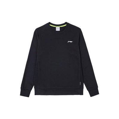 Li Ning Einfarbiges Lässiges Sport-Sweatshirt mit Rundhalsausschnitt und langen Ärmeln für Herren AWDTE55-1