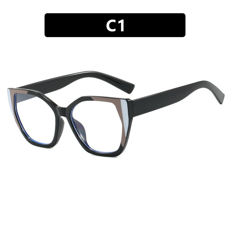 

Women s glasses, fashionable cat-eye large-frame glasses.