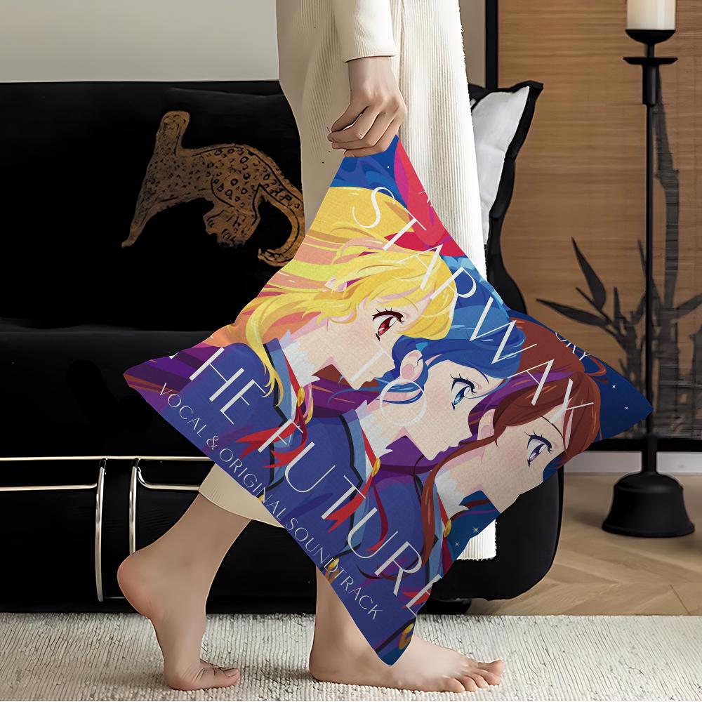 Aikatsu On Parade! Anime Cushion Cover Car Throw Pillow Case For Sofa Car Christmas Gift 40x40cm 45x45cm